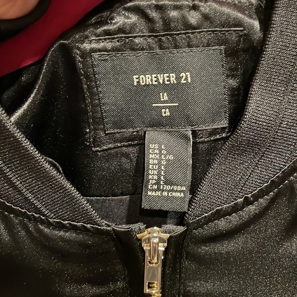 Satin Bomber Jacket - Picture 7 of 7
